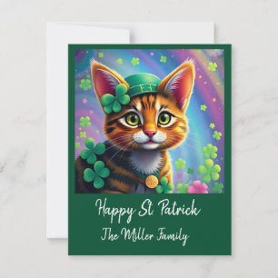 Cartes Pour Fêtes Annuelles Animaux chanceux déguisés - Saint Patrick’s Day Fu