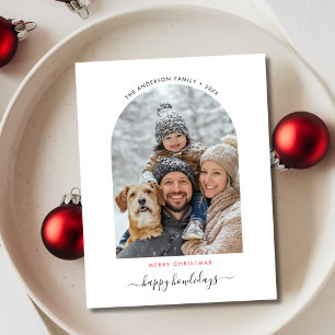 Cartes Pour Fêtes Annuelles Animaux de famille Chien de Noël Photo Happy Howli