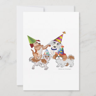 Cartes Pour Fêtes Annuelles Animaux de fête