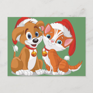 Cartes Pour Fêtes Annuelles Animaux de Noël