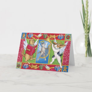 Cartes Pour Fêtes Annuelles Animaux de Noël