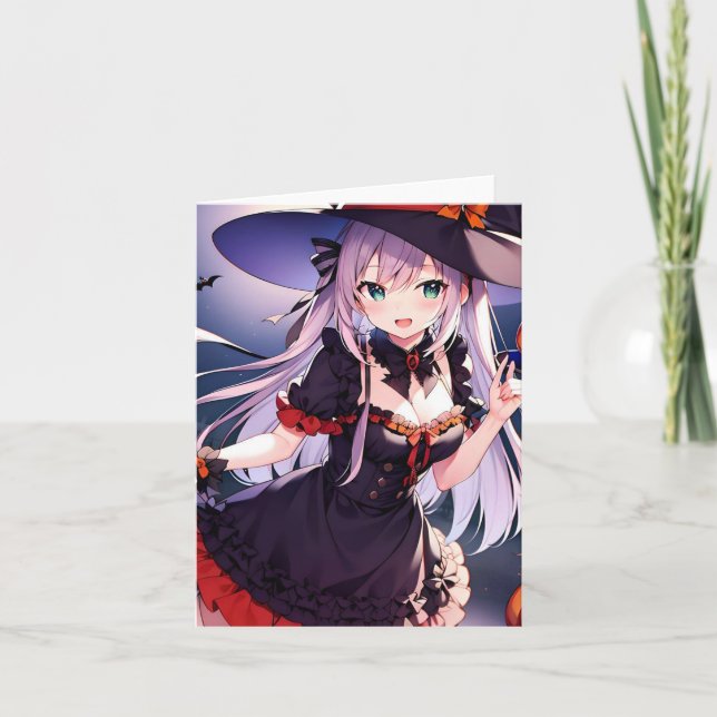 Cartes Pour Fêtes Annuelles Anime Halloween W (Devant)