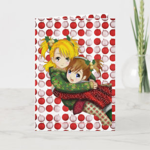 Cartes Pour Fêtes Annuelles Anime Holiday Hug