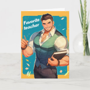 Cartes Pour Fêtes Annuelles Anime Prof Favori Ikemen
