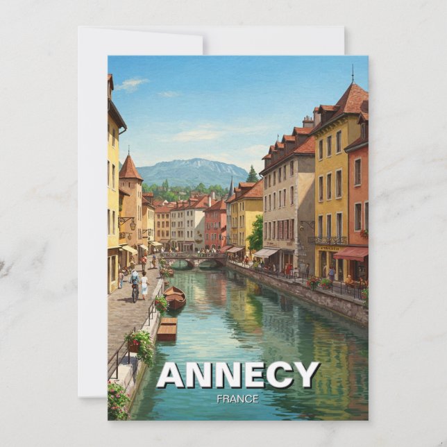 Cartes Pour Fêtes Annuelles Annecy France (Devant)