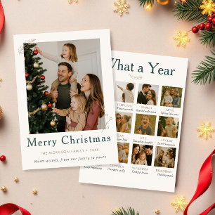 Cartes Pour Fêtes Annuelles Année de révision Noël Quelle année famille