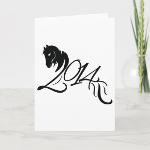 Cartes Pour Fêtes Annuelles Année du cheval 2014