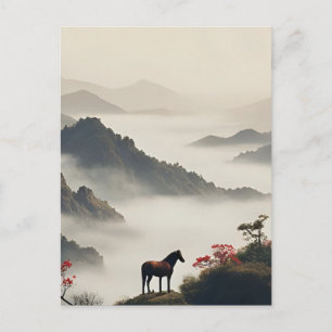 Cartes Pour Fêtes Annuelles Année du Cheval 2026 Nouvel An Chinois Paysage