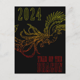 Cartes Pour Fêtes Annuelles année du dragon 2024