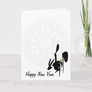 Cartes Pour Fêtes Annuelles Année du lapin