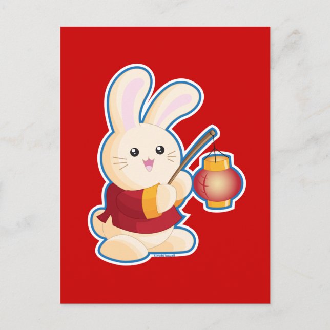 Cartes Pour Fêtes Annuelles Année du lapin (Devant)