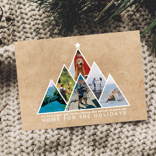 Cartes Pour Fêtes Annuelles Année du voyage Photo Collage Accueil pour les Fêt