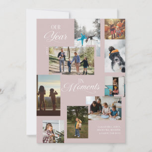 Cartes Pour Fêtes Annuelles Année en moments Famille Photo Collage Noël
