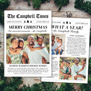 Cartes Pour Fêtes Annuelles Année en revue Journal unique Noël 3 Photo