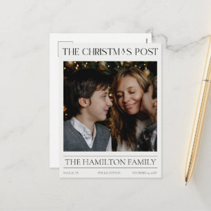 Cartes Pour Fêtes Annuelles Année en revue Photos du journal de Noël