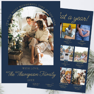 Cartes Pour Fêtes Annuelles Année En Revue Quelle Année Photo Noël Collage