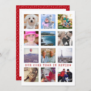 Cartes Pour Fêtes Annuelles Année fériée à l'étude Collage photo personnalis