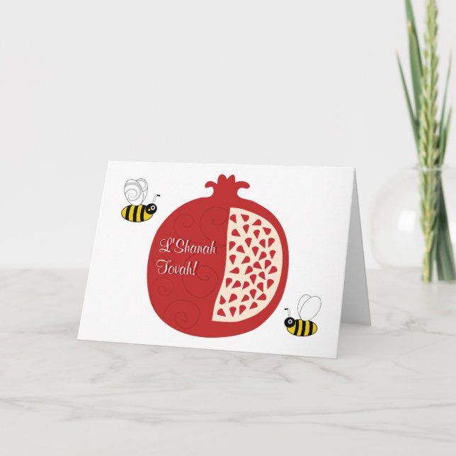 Cartes Pour Fêtes Annuelles Année juive de Shanah Tovah Rosh Hashanah nouvelle (Devant)