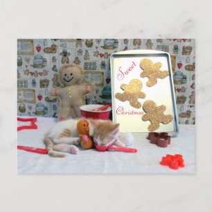 Cartes Pour Fêtes Annuelles Annie's Gingerbread - Chat / Kitten Christmas