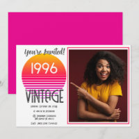 Anniversaire 30 ans Pink Retro Sun 1996