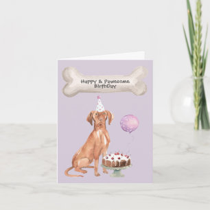 Cartes Pour Fêtes Annuelles Anniversaire de Braque Hongrois