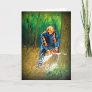 Cartes Pour Fêtes Annuelles Anniversaire de cadeau de Noël d'arboriste de