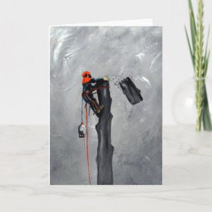 Cartes Pour Fêtes Annuelles Anniversaire de cadeau de Noël d'arboriste de