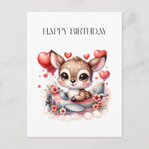 Cartes Pour Fêtes Annuelles Anniversaire de Deer Pilot