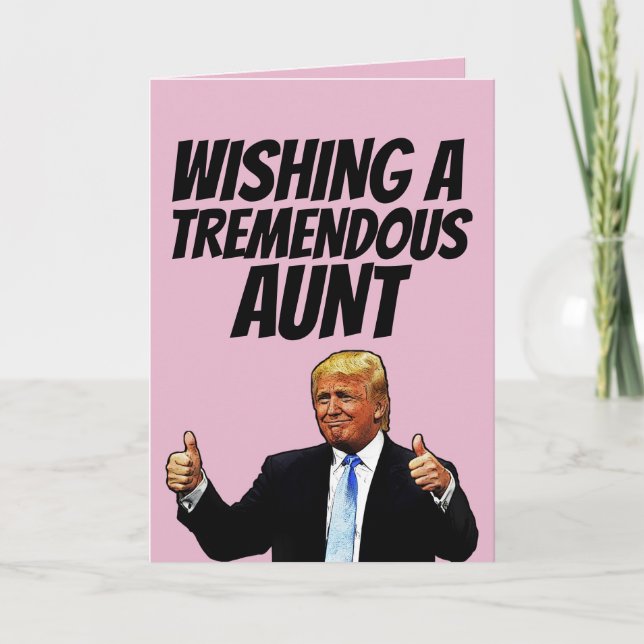 CARTES POUR FÊTES ANNUELLES ANNIVERSAIRE DE LA CHAMBRE, DONALD TRUMP TRUMP TRÈ (Devant)