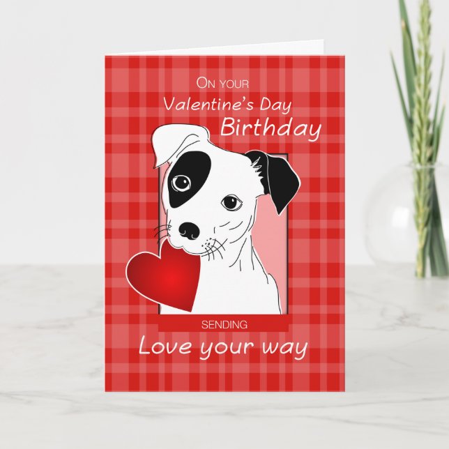 Cartes Pour Fêtes Annuelles Anniversaire de la Saint Valentin Jack Russell Ter (Devant)