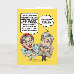 Cartes Pour Fêtes Annuelles Anniversaire de mariage pour couple âgé humour