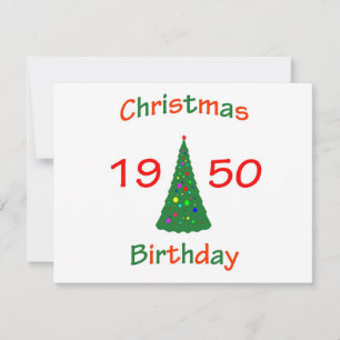 Cartes Pour Fêtes Annuelles Anniversaire de Noël 1950