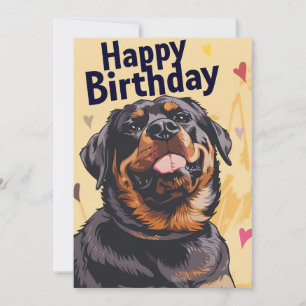 Cartes Pour Fêtes Annuelles Anniversaire de Rottweiler