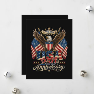 Cartes Pour Fêtes Annuelles Anniversaire des 250 ans d'Amérique USA 1776 2026