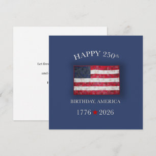 Cartes Pour Fêtes Annuelles Anniversaire des 250 ans de l'Amérique pour le 4 j