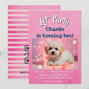 Cartes Pour Fêtes Annuelles Anniversaire Fête Chien 