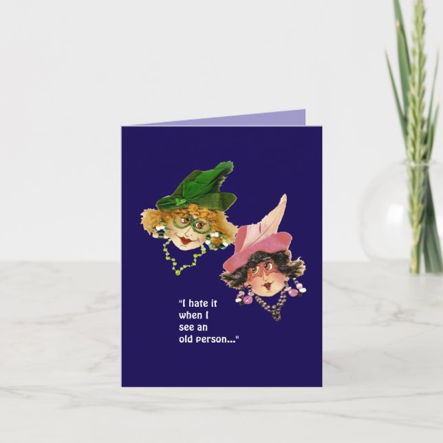 Cartes Pour Fêtes Annuelles Anniversaire humoristique de l'ami (Devant)