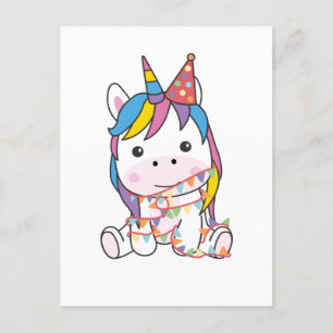 Cartes Pour Fêtes Annuelles Anniversaire Unicorne Pour Enfants Un Anniversaire