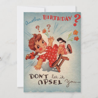 Cartes Pour Fêtes Annuelles Anniversaire vintage Ne laissez pas ça vous choque
