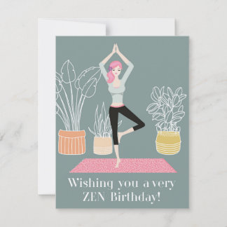 Cartes Pour Fêtes Annuelles Anniversaire Zen