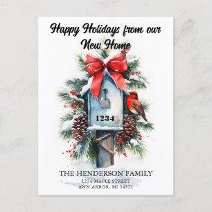Cartes Pour Fêtes Annuelles Annonce de déménagement pour les fêtes de fin d'an