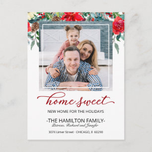 Cartes Pour Fêtes Annuelles Annonce de déménagement pour Noël Sweet Home Photo