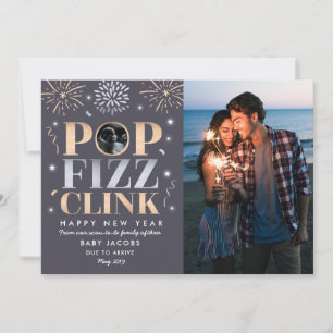 Cartes Pour Fêtes Annuelles Annonce de grossesse Nouvel An Nouvel An 2019