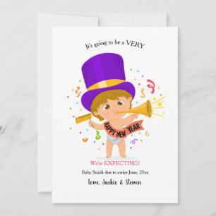 Cartes Pour Fêtes Annuelles Annonce de grossesse pour le Nouvel An