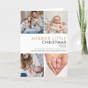 Cartes Pour Fêtes Annuelles Annonce de naissance pour un Noël plus joyeux avec