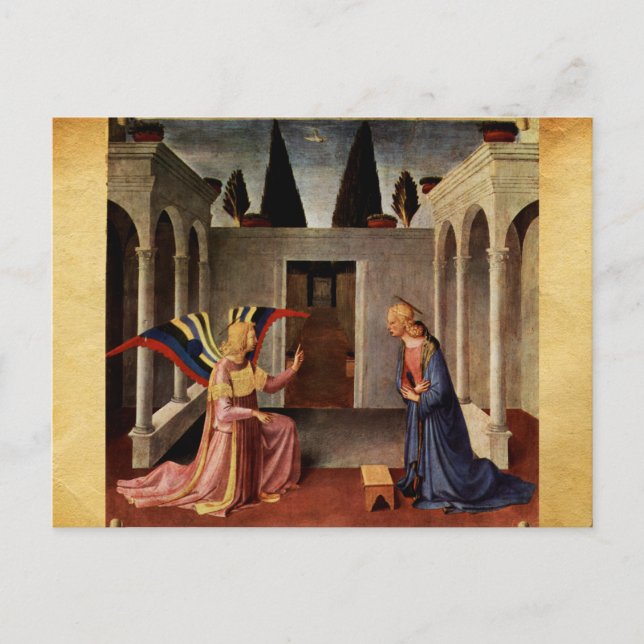 Cartes Pour Fêtes Annuelles ANNONCE par FRA ANGELICO Christmas Holiday Pos (Devant)