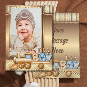 Cartes Pour Fêtes Annuelles Annonce personnalisée pour la naissance de notre n