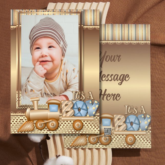 Cartes Pour Fêtes Annuelles Annonce personnalisée pour la rencontre avec notre (Créateur téléchargé)