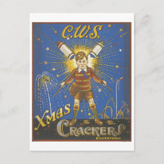 Cartes Pour Fêtes Annuelles Annonces vintage CWS Xmas Crackers