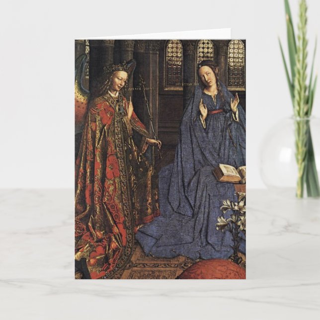 Cartes Pour Fêtes Annuelles Annonciation de Jan van Eyck (Devant)